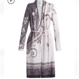 Chico's-Paisley Open Front Cardigan